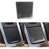 Real Premium Carbon Fiber Car Center Console Gear Shifter Electronic Handbrake Panel Cover Trim Soft Sticker Set Compatible with Porsche Macan