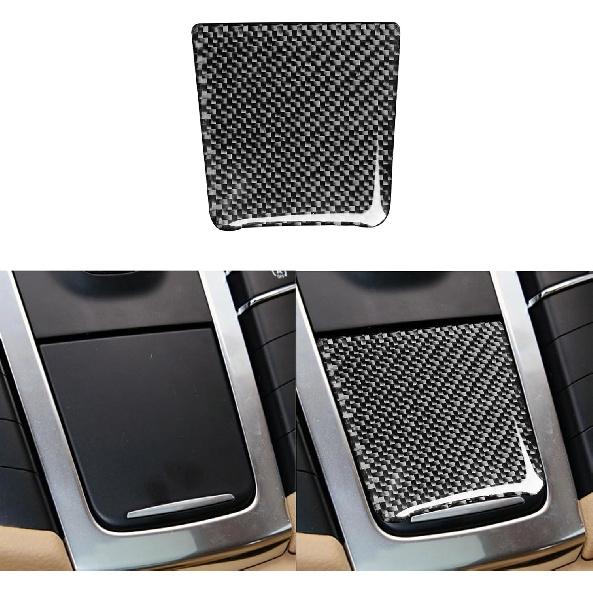 Real Premium Carbon Fiber Car Center Console Gear Shifter Electronic Handbrake Panel Cover Trim Soft Sticker Set Compatible with Porsche Macan