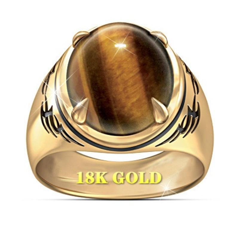 

Натуральные кольца Tiger Eye Бриллиантовые кольца Европейский и американский панк Мужские обручальные кольца Юбилейные подарки Вечеринка День рождения Ювелирные изделия