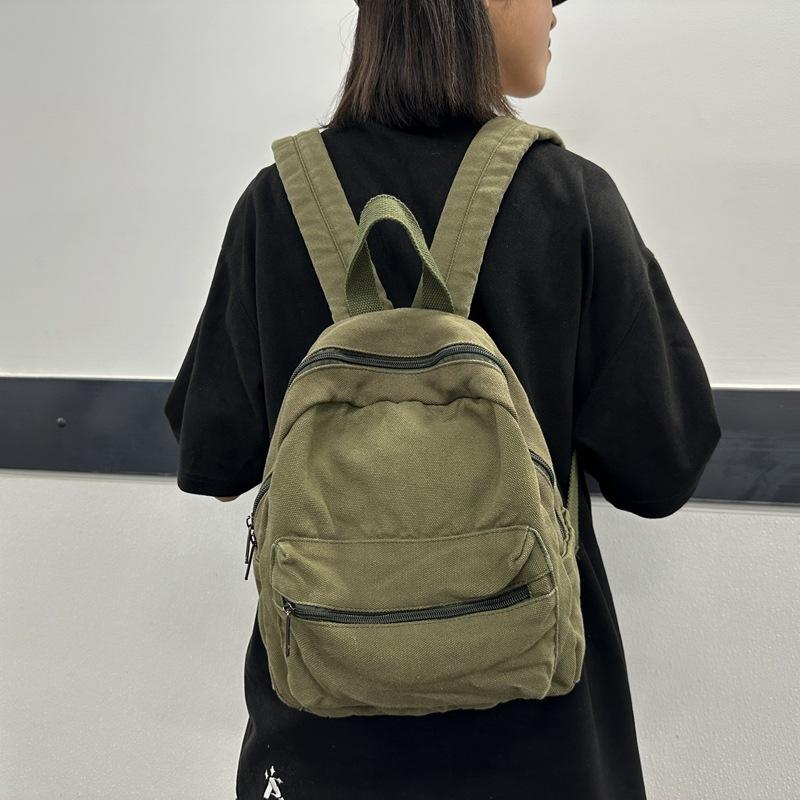 Płócienny plecak damski casualowy o dużej pojemności modny plecak szkolny dla uczennicy gimnazjum plecak podróżny