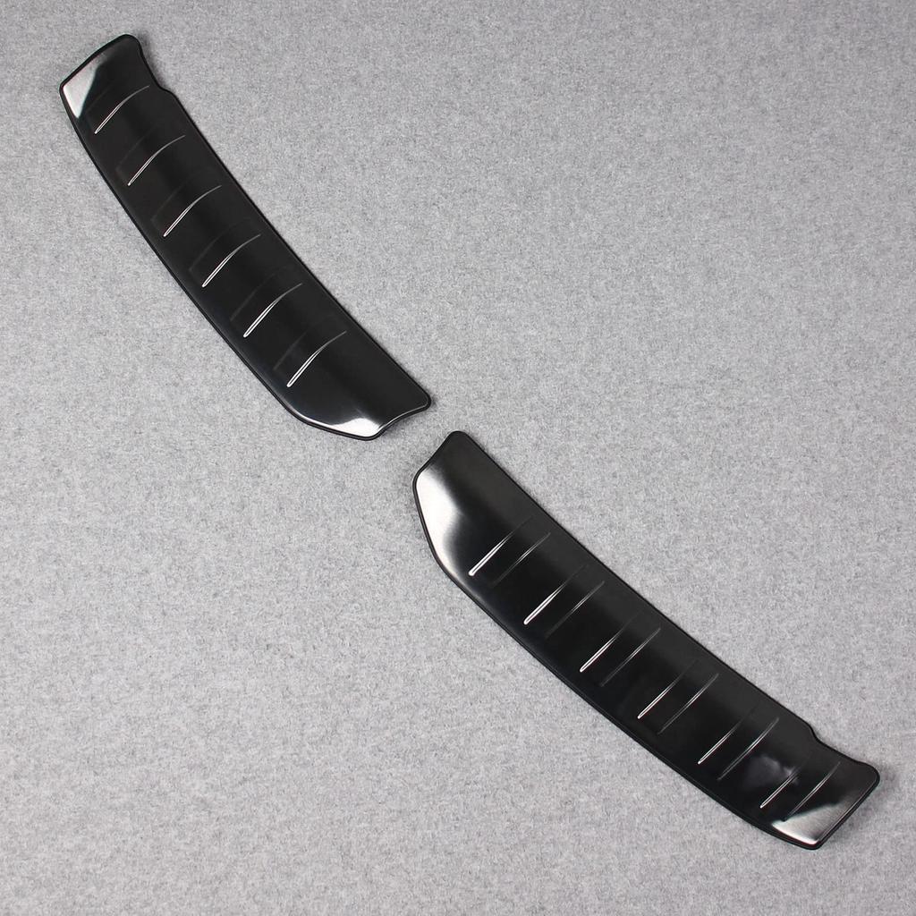 RUIQ Stainless Steel Interior Luggage Kicking Plate Rear Inner Scuff Guard Protective Designed Exclusively for Nissan Kicks Plate/Scuff Back, Cover,