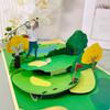 Pop Up Creative 3D Greeting Card Sports Golf Handmade Gift Paper Carving Gifts Thank You Cards For Business