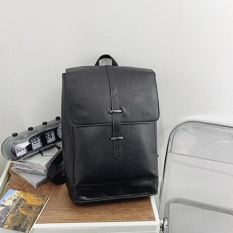Men's Backpack Fashion Travel Bag Student School Bag Computer Men's Bag Contrast Color Casual Trend Simple Backpack