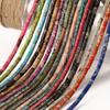 1pcs Natural Stone Tube Bead Sediment Jaspers Loose Cylinder Beads for Jewelry Making DIY Chakra Bracelet Accessories 15" 13x4mm