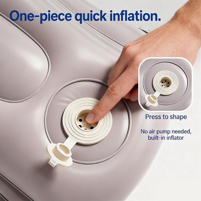 Multifunctional Simple To Transport Inflatable Rest Support For Office Holiday And Home Use With Gentle Comfortable Fabric