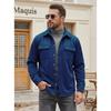 Men S Solid Color Casual Turn Down Collar Single Breasted Long Sleeve Jacket