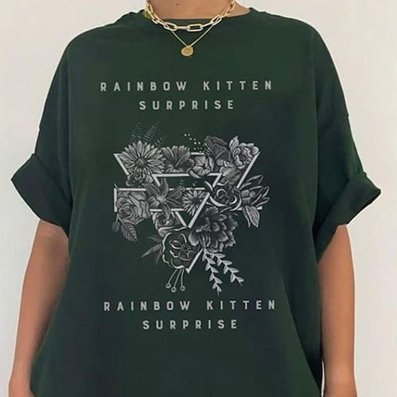 Новая Футболка Rainbow Kitten Surprise Rks Band Подарок Для Фанатов Унисекс S-5Xl Ss1908 XL