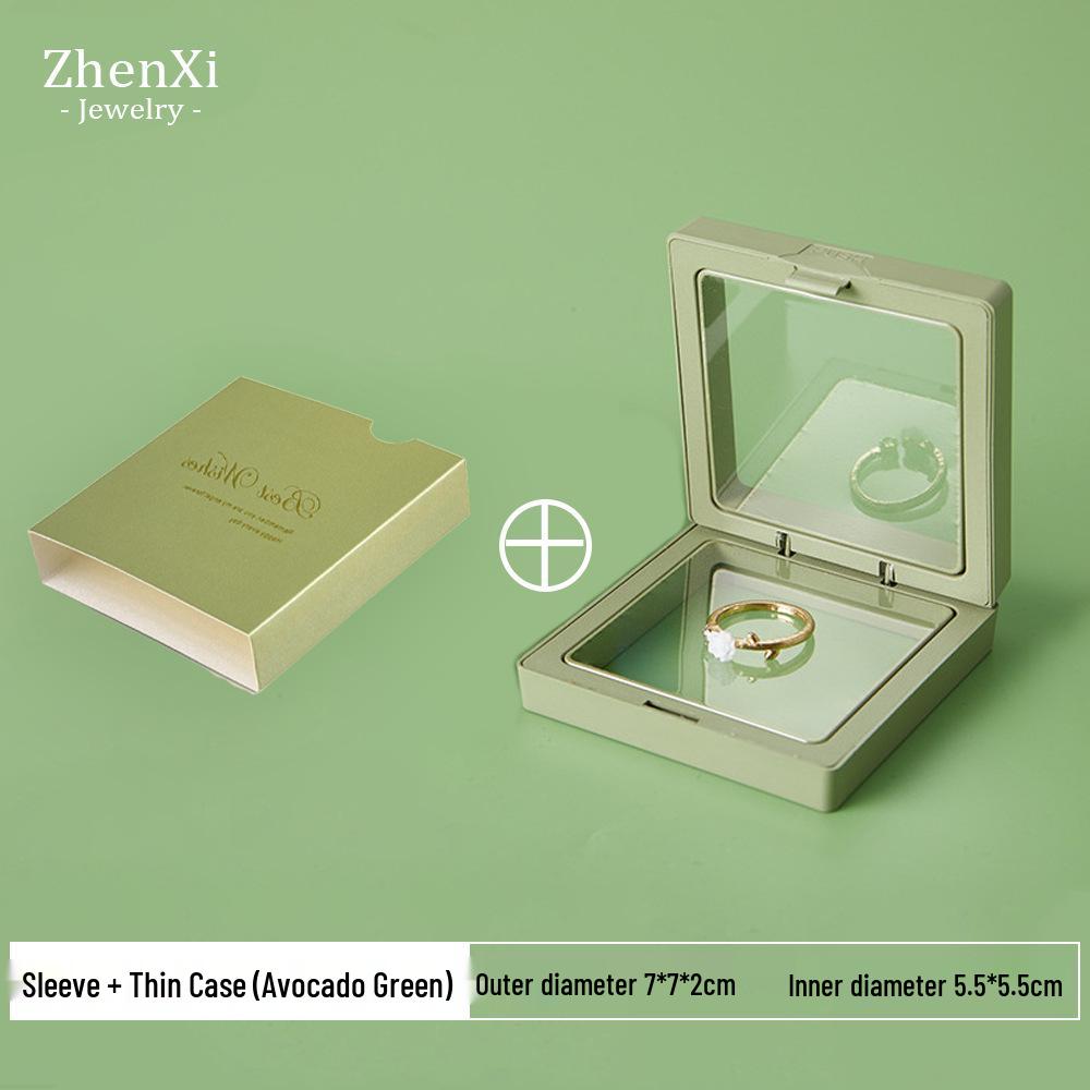Przezroczyste pudełko do przechowywania biżuterii z folii PE - Antyoksydacyjne pływające ekspozytory na kolczyki, broszki, naszyjniki i pierścionki