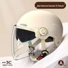Women's Lightweight Ventilated Electric Scooter Helmet with Sun & Ear Protection - All-Season 3C Certified Half Helmet