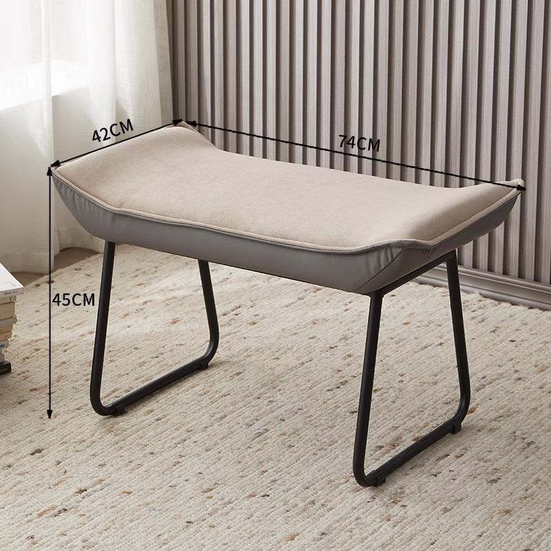 Foldable Multi-Color Footstool, Modern Entryway & Office Ottoman for Shoe Changing &Nap Support, Compact Space-Saving Home Decor