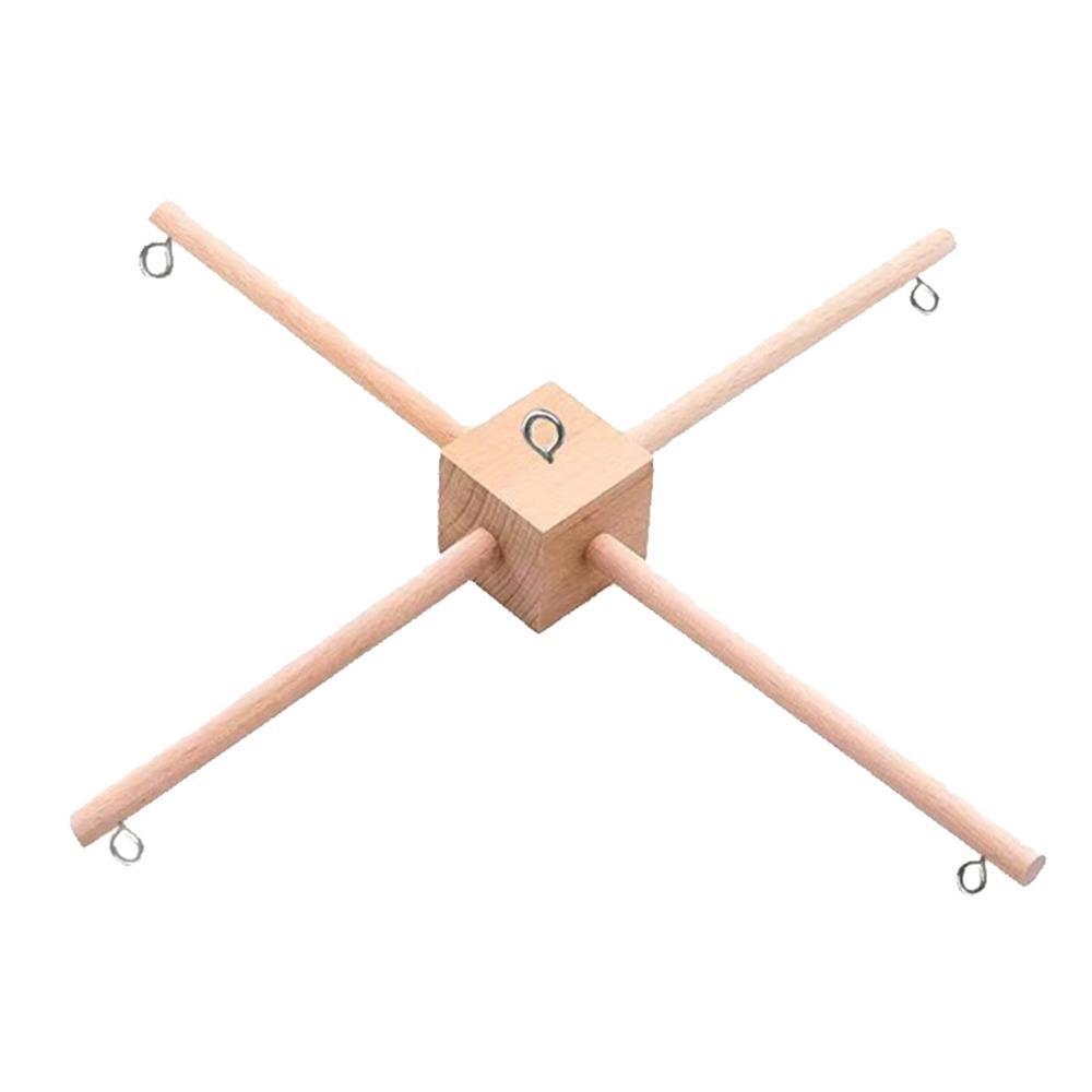 

Vintage Style Rotating Wind Chime Rack Smooth Wind Chime Frame Balcony Decoration Square