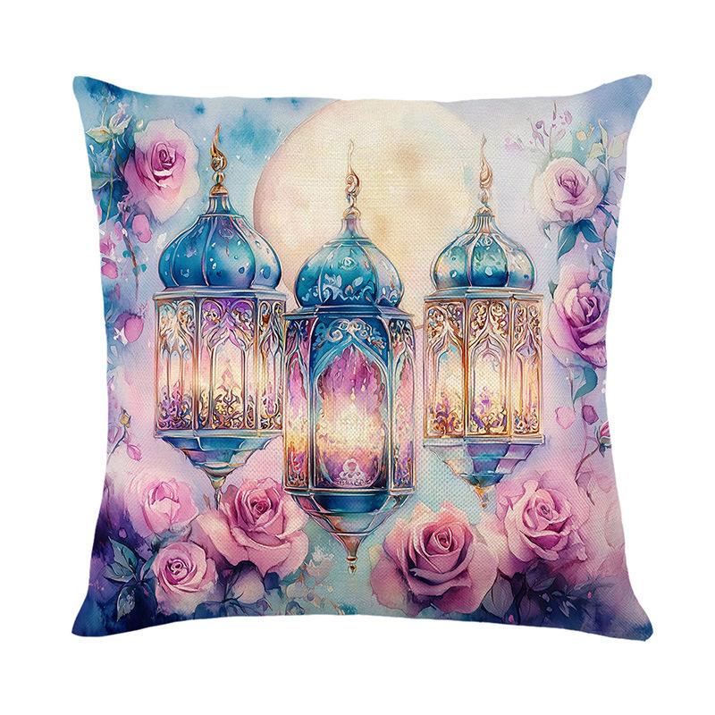 

New Golden Moon Pillow Cover Retro Holiday Decoration Sofa Cushion Cover Bedroom Cushion 45 * 45Cm (without pillow core)