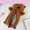 Plush Charming Capybara Toy Pencil Case Spacious Cute Design Perfect For Desk Organization