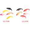 X Hot Popcorn 40Pcs Mini Koi Fish Mini Goldfish Figurines Miniature Koi Fish Tiny Fish Fairy Garden Supplies