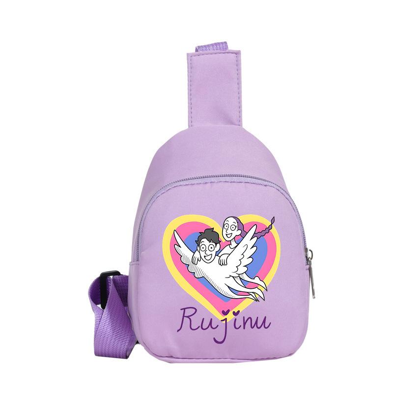 Animation Cartoon Peripheral Printing High Value Portable Shoulder Bag Leisure Children Fanny Pack