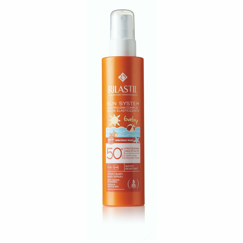 

Детский солнцезащитный крем-спрей Rilastil Sun System Transparent Spf 50+ (200 мл)