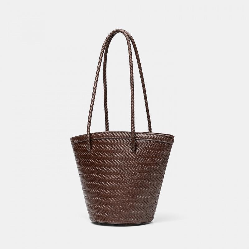 Niche 2026 Summer Trendy French Retro Woven Bag - Mother-Child Shoulder & Handheld Vegetable Basket