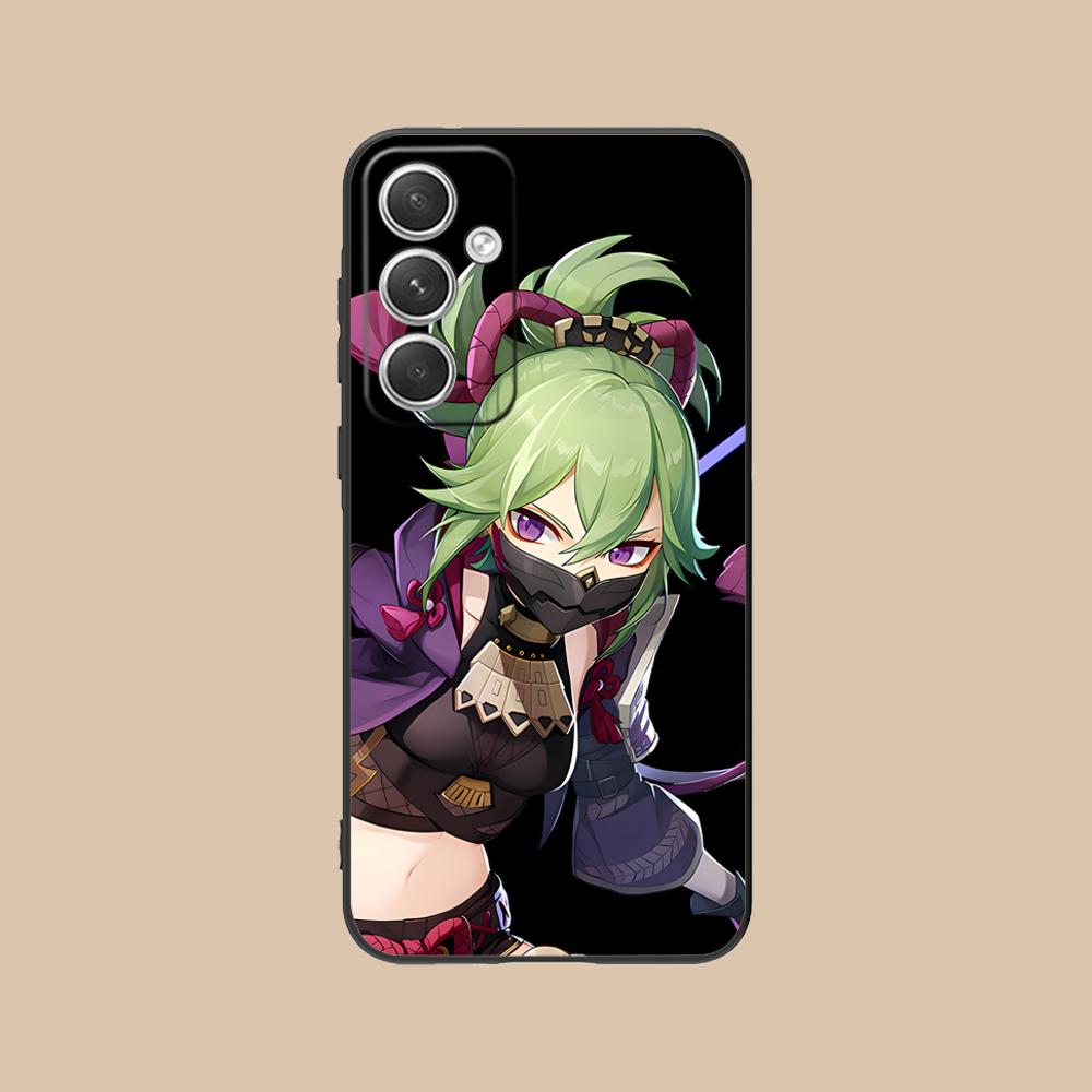 Game GI Kuki Shinobu Mobile Phone Case for Samsung Galaxy S26 S25 S24 S23 S22 S21 S20 Note20 Plus FE Ultra Colorful Cover Luxury