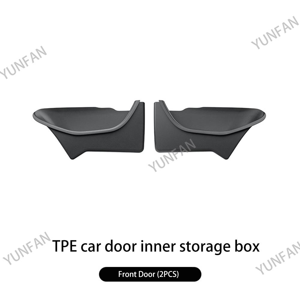 For Tesla Model Y Accessories 2025 Juniper TPE Full Cover Door Pocket Organizer Waterproof Dustproof Storage Liners for Front