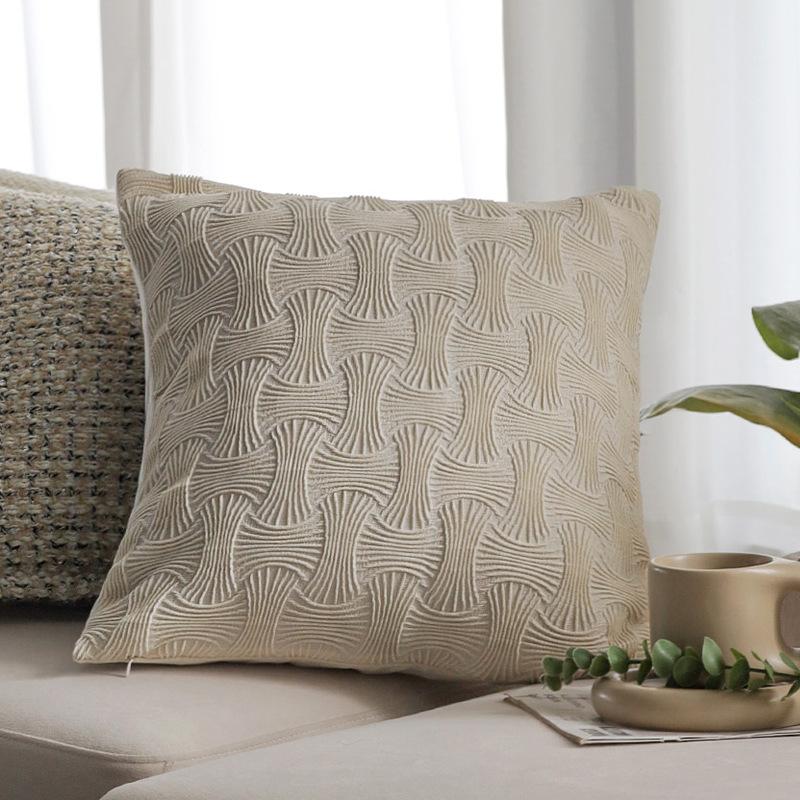 Leichter Luxus und hochwertige Kissenhülle, Sofa-Dekokissen, Kissenhülle für Hotel-Modellzimmer, Kissenhülle für Erkerfenster, Kissen