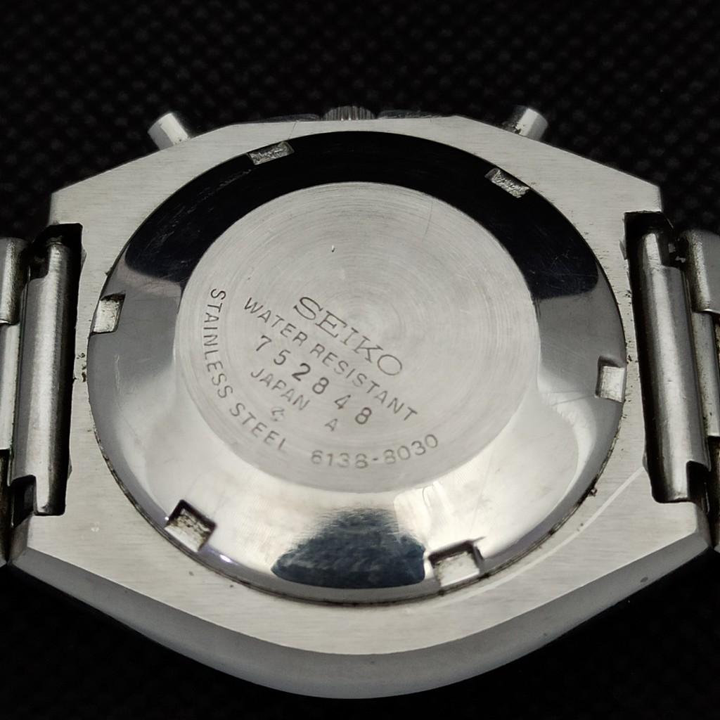 USED VINTAGE SEIKO CHRONOGRAPH 6139B JAPAN MENS ORIGINAL DIAL WATCH A284401-2