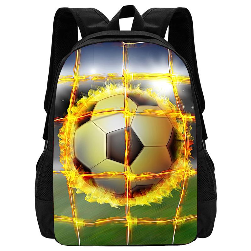 Football School Bag High Definition Waterproof Printing Multi-Functional Load Reduction Ridge Backpack