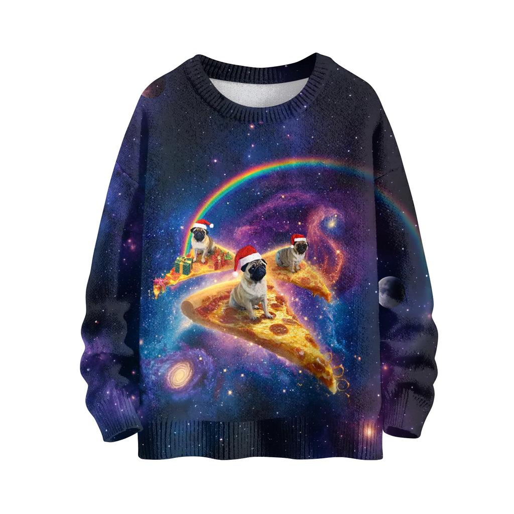 Christmas Sweatshirts For Women Knit Sweater Cute Shirt Fall Crewneck Pullover Tops