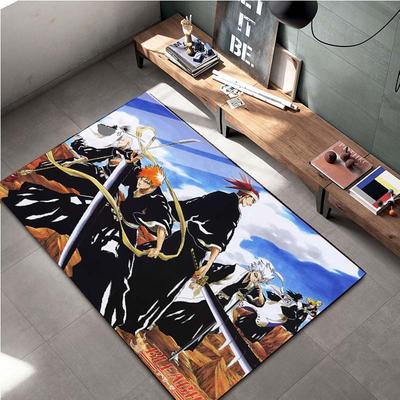 15 Rozmiarów Anime Bleach Kreskówka Dywan Obszarowy Duży, Dywan do Salonu Sypialni Sofa Wycieraczka Dekoracja, Mata Podłogowa Antypoślizgowa do Zabawy dla Dzieci