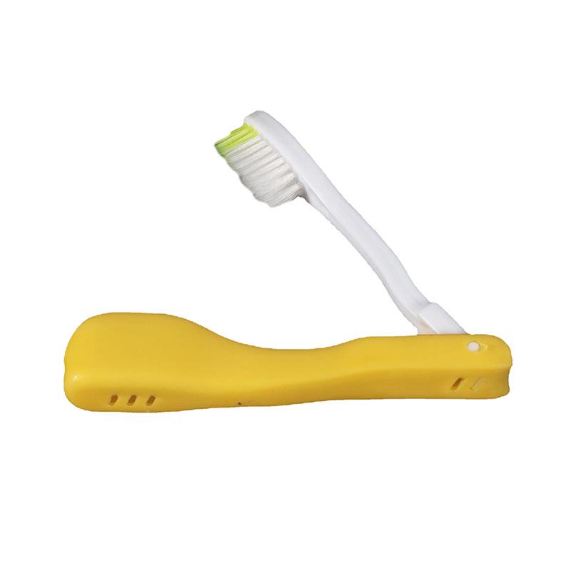 Tragbare faltbare Zahnbürste mit weichen Borsten für Reisen und den Außenbereich