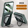 For MOTO Razr 60 60 Ultra 360° Swivel Alloy Bracket Magnetic & Bracket & Ring 3-in-1 Tempered Glass Film Anti-Drop Phone Case