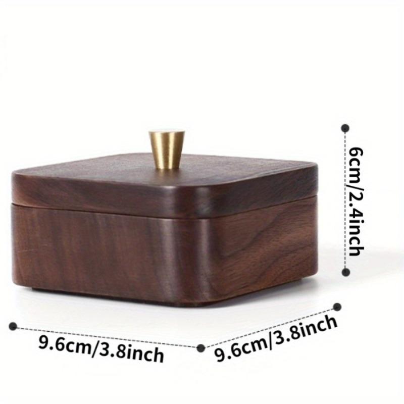 Multi-layer Black Walnut Storage Box Multi-layer Solid Wood Toothpick New Chinese Desktop Home Storage Box with Cover