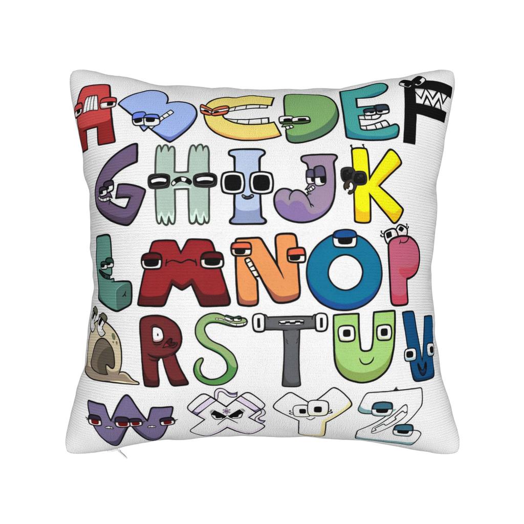 Alphabets English Cartoon Lores Pillowcase Polyester Cushion Cover Decor Villain Letters Pillow Case Cover Home Dropshipping