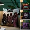 B-Black S-Sabbath Band Pillow Case Plush Fabric Soft Pillowcase Double Sided Print Sofa Cushion Cover Throw