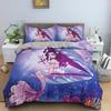 Cartoon Mermaid Pattern Duvet Cover Bedding Set Children Bedroom Decor QuiltComforter Cover King Twin Single Size Bedclothes
