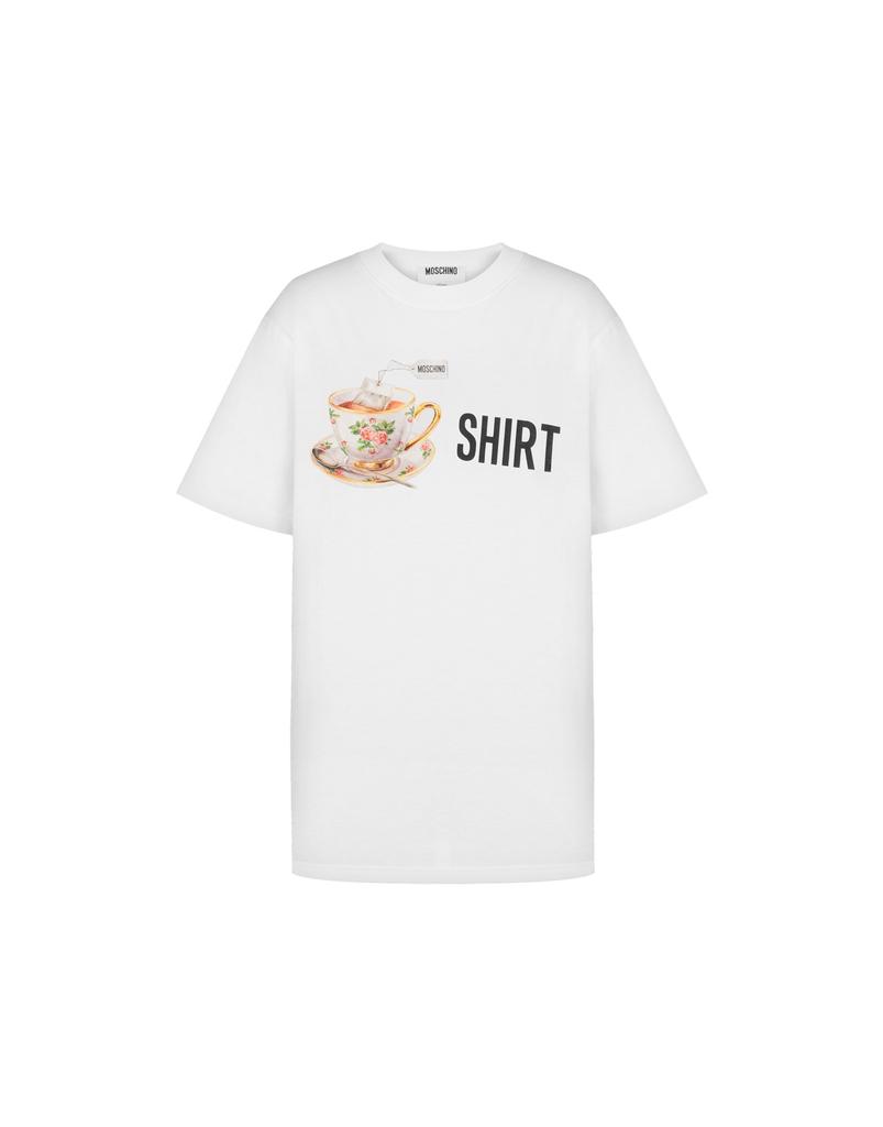 MOSCHINO Teatime Print Cotton Jersey T-Shirt