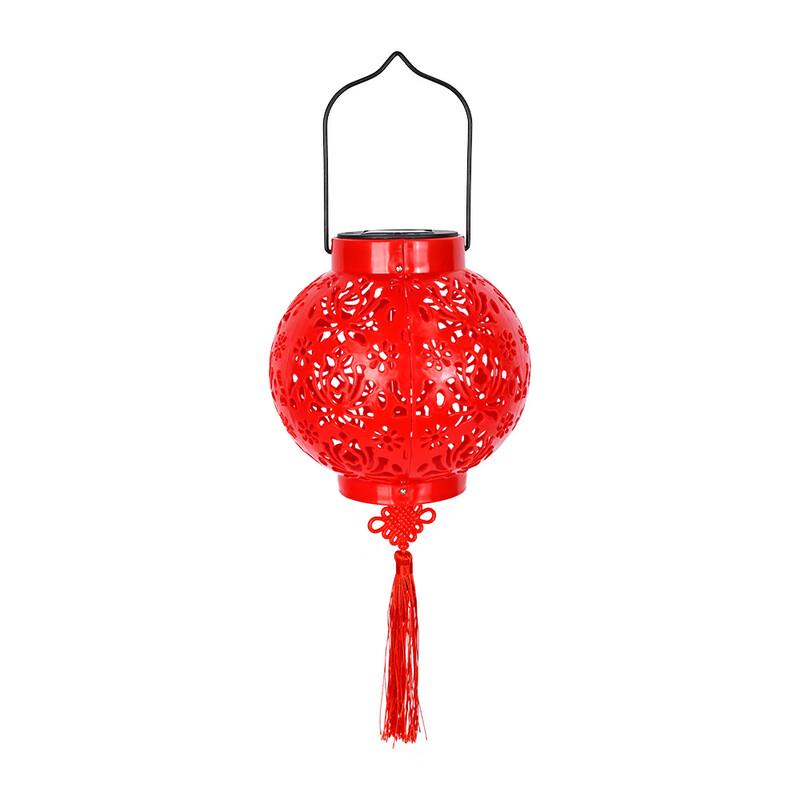 Solar Peony Lantern Outdoor Hanging Lamp Set