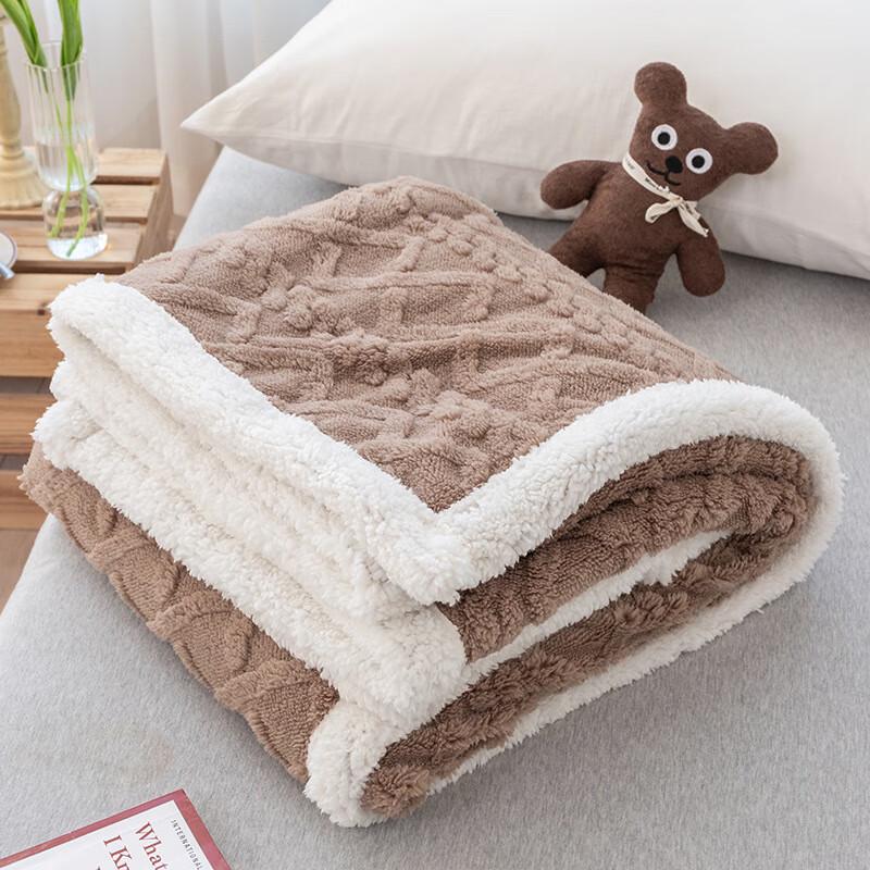 OEING Thick Lamb Fleece Throw Blanket