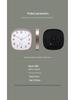 Luminous 12-Inch Silent Wall Clock with Rounded Corners for Living Room