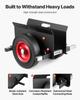 Panel Dolly, 453.6 kg Load Capacity, Drywall Mover with 25 cm Rubber Wheels Fits Different Terrain, Adjustable Clamp Panel Cart for Steel Panels,