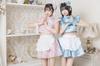 Lyrical Palette Cosplay Halloween Milky China Maid JamsCollection Rosa [Klarer Stein] Damen
