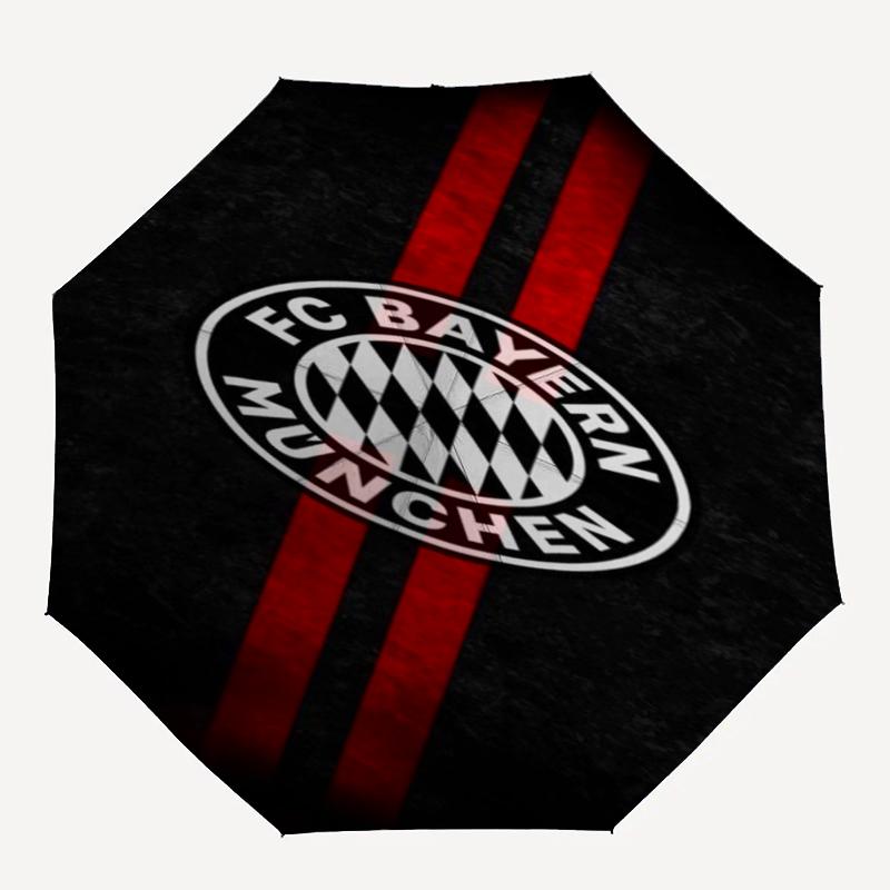Bayern Munich Theme Automatic Umbrella, Lightweight & Portable, 8 Rib, Perfect for Outdoor Travel, Birthdays, Christmas, Gifts.