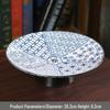 Chinese Blue & White Large Ceramic Fruit & Snack Plate for Tea & Desserts