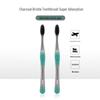 Dr. Bei Charcoal Floss Soft Toothbrush, Adult 4-Pack