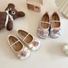 2024 Children Leather Shoes for Girls Autumn New Fashion and Comfortable Soft Comfortable Sweet Princess Korean Style Chic Flats