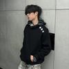 Versatile Fashion Couple Hooded Print Sweater Autumn and Winter Pullover Sweater