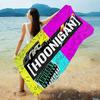 H-hoonigans Racing Anime Beach Swimming Towel Soft Absorbent Washcloth Children's Gifts For Kids Travel Camping Gym
