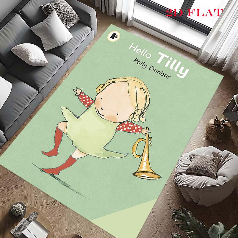 Tilly Friends Joy Carpet Rug for Living Room Bedroom Home Sofa Decoration,Kids play Nonslip Floor Mat