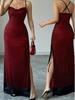 European & American Style 2026 Women's Mesh Camisole Bodycon Dress