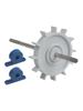 Efficient Pool Cleaner Drive Shaft Assembly C86 with Dual Turbine Bearings for 280 Series Easy Replacement Solution