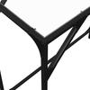 Console Table with Transparent Glass Top 80 x 35 x 81 cm Steel